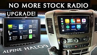 Why I Replaced My Sprinter RV's Stock Radio | Alpine Halo 9 Unboxing & Testing