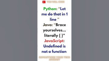 Every programming language is like! #programmingtips #programmers #coder #techjourney #life