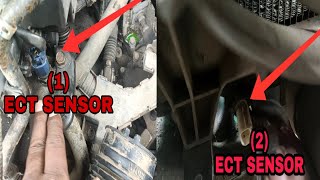 P2185 ERROR CODE HONDA /Coolant Temperature Sensor 2 location Honda Civic car