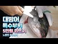대방어 뽈살과 아가미살은 어떤 맛이길래?/ 대방어 특수부위 / Yellowtail Amberjack Cutting, sashimi / Korean street food