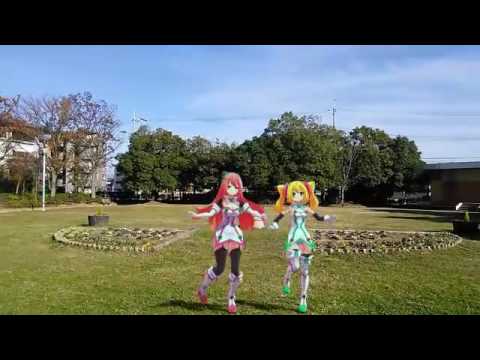 『ビバハピ』踊ってみた。ハッカドール1号＆2号【MMD】【マッチムーブ】