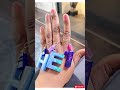 Handmade resin letter keychains ✨Which letter is your favorite? 💙Watch till the end! #epoxy