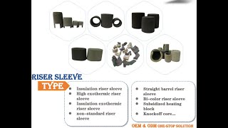 Riser Sleeve Type- Insulating Exothermic Riser Sleeve-Bi-color-Shoot Sand Riser Sleeve- Casting
