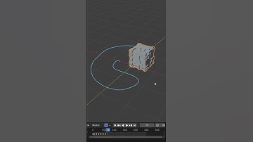 how to animate a moving object along a path in blender #blender #3danimation #tutorial #shorts