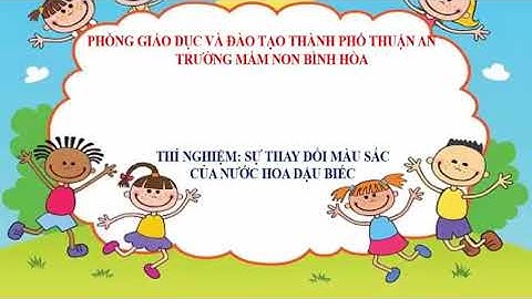 Thí nghiệm: sự thay đổi màu sắc của nước hoa đậu biếc