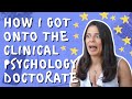 STORY TIME: How I got onto the Clinical Psychology Doctorate (DClinPsy)