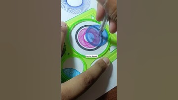 Simple Spirograph Design Geometric Pattern #shorts #spirograph #art #blackpink #spirography #fyp