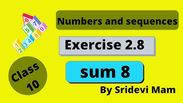 TN class 10 maths ch 2 Numbers and sequences ex 2.8 sum 8, 10th std tamil full book syllabus