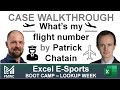 Case walkthrough - What's my flight number - Excel World Cup Boot Camp Day 9