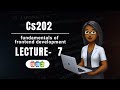 CS202 Fundamentals of frontend development | Lecture 7| Virtual University VU |Short Updated lecture