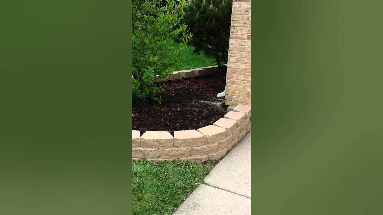 How to install edging block from Menards 99c Part2 YouTube