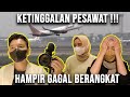 Larilarian di bandara  ngejar pesawat mau take off 