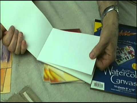 Painting Supports Part 1 : Art instruction video: Canvas, Boards, Pads and  more 