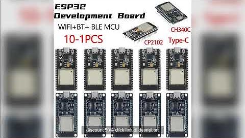 ESP32 WROOM-32 Development Board TYPE-C CH340C/ CP2102 WiFi+Bluetooth  Discount 50%