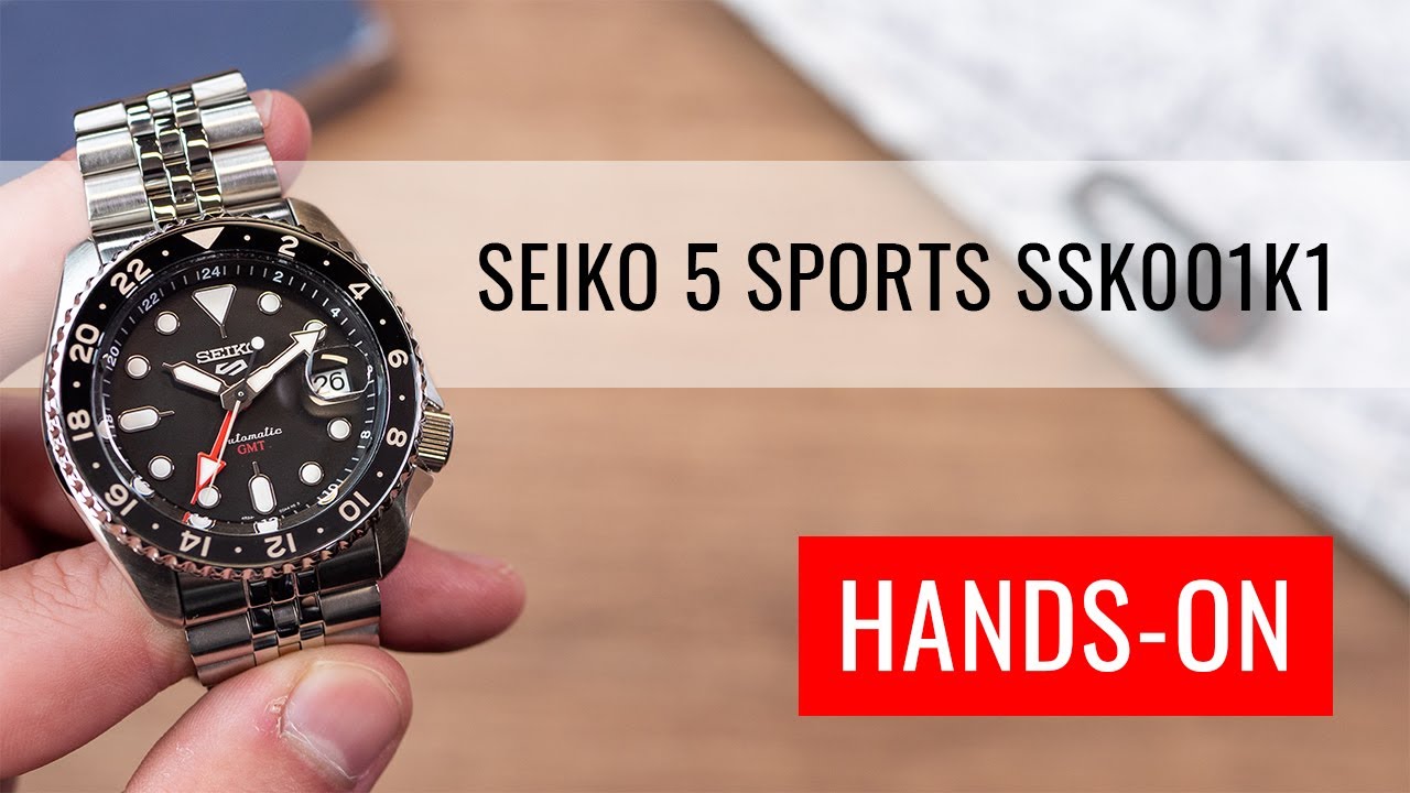 HANDS-ON: Seiko 5 Sports Automatic SSK001K1 GMT Series - YouTube