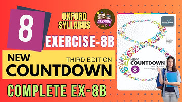 Class 8th Math Exercise 8B Complete | New Countdown third edition class 8 | Math with Afshan #maths