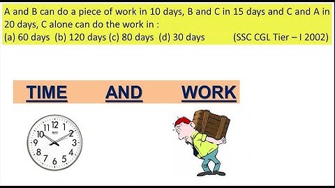 A and B can do a piece of work in 10 days, B and C in 15 days and C and A in 20 days, C alone can do