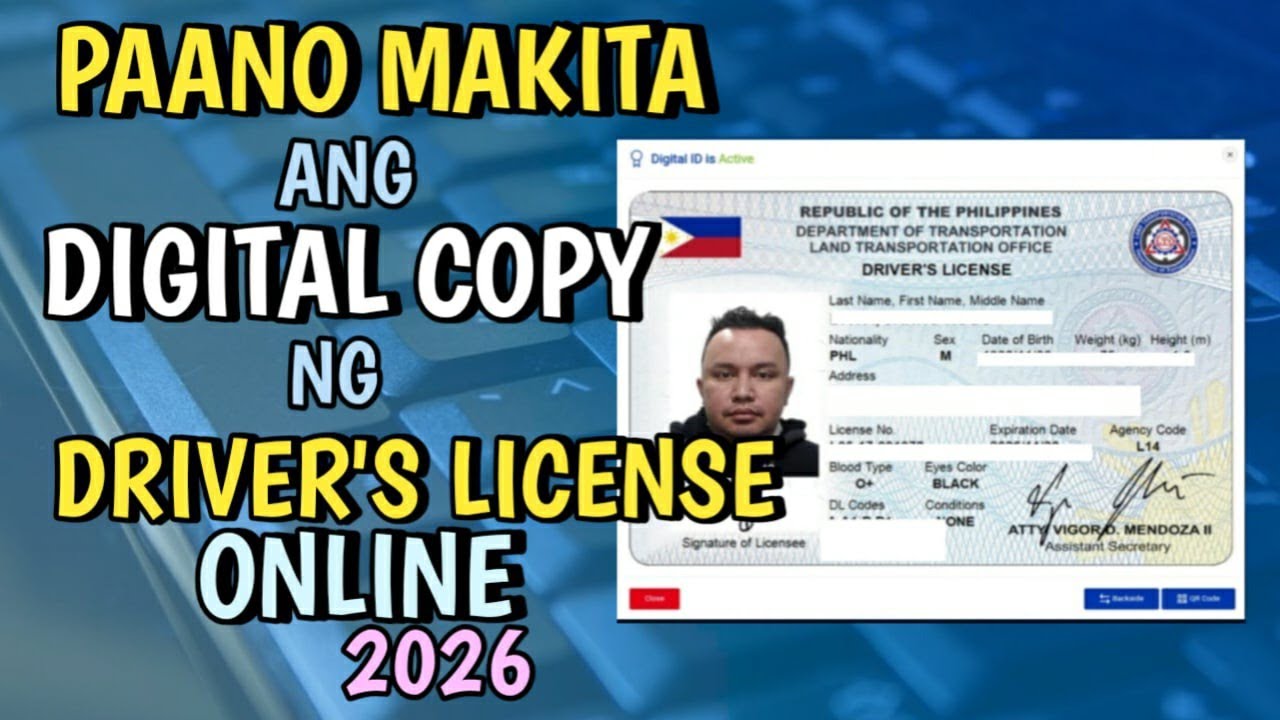 Paano makita ang Digital Copy ng Drivers License Online 2026 | Drivers License Digital Copy | Davz