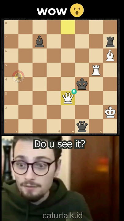Amazing Stalemate💀 Can you see it?🧐 #chess