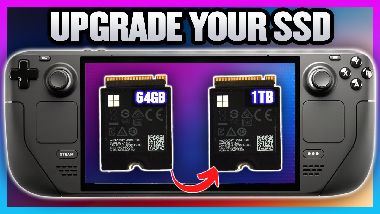 How To Upgrade Your Steam Deck SDD From 64GB To A 1TB SSD