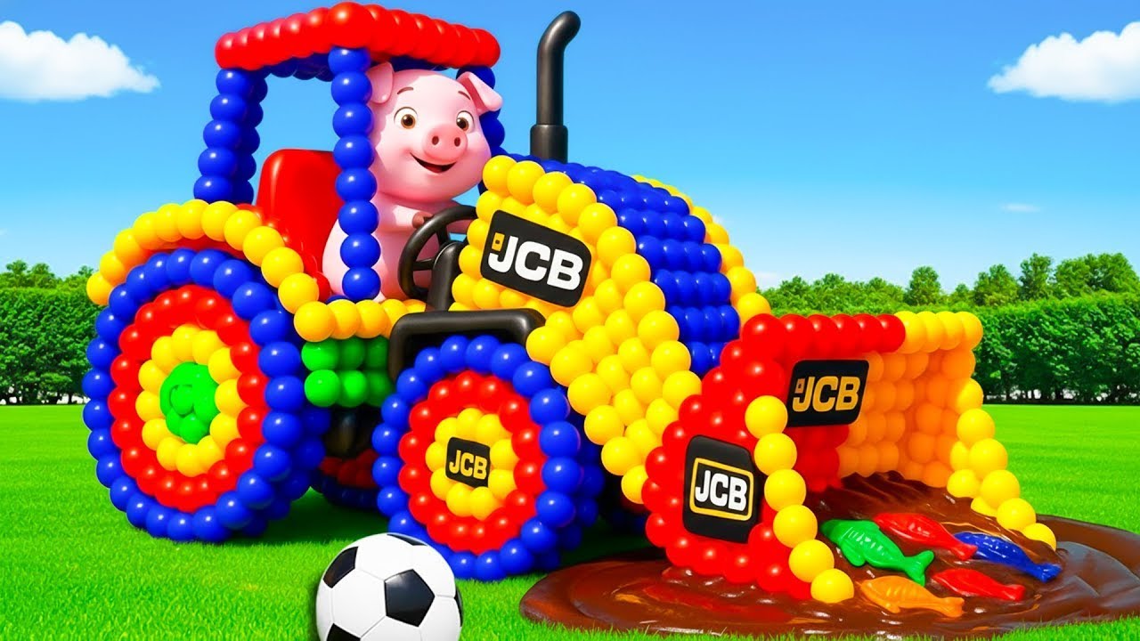 The mascot vibrato assistant JCB and Tractor on the football field is popular, co produced