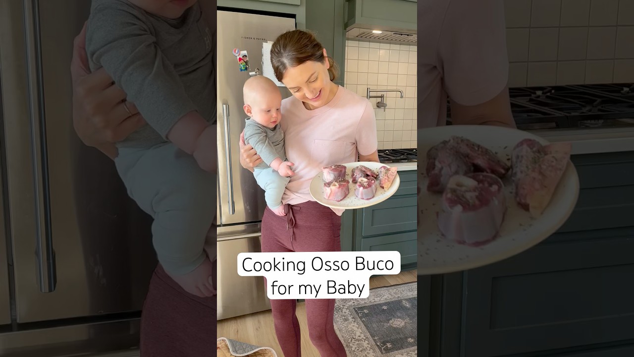 Cooking osso buco for my baby to make a nutrient dense purée. 