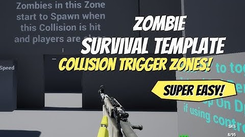 Zombie Survival Template Collision Zombie Area (No Door) | Unreal Engine
