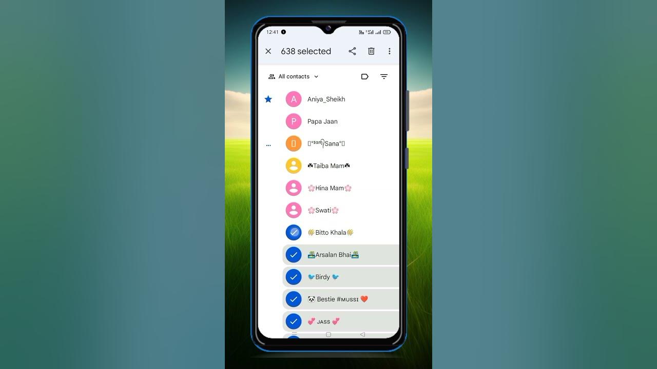 How to delete all contact list from contact app contact all delete