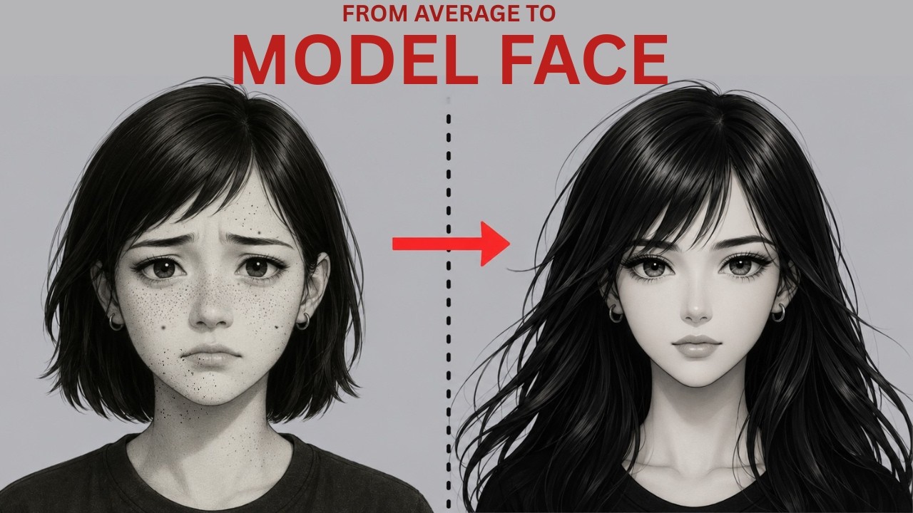 From Average to Model Face | How to Look Like a Model in 3 Months - YouTube