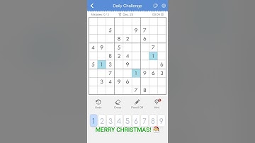 25 DEC 2019 - SUDOKU DAILY CHALLENGE