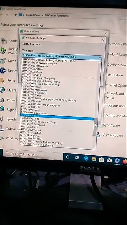 how to set time date in computer - YouTube