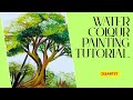 How to Paint a Realistic Tree with Watercolors 🌳 | Easy Tutorial for Beginners
