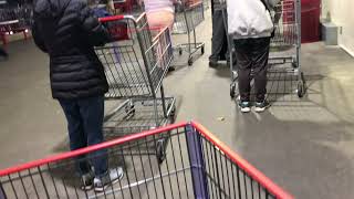 Line to get into Costco in Sunnyvale Ca