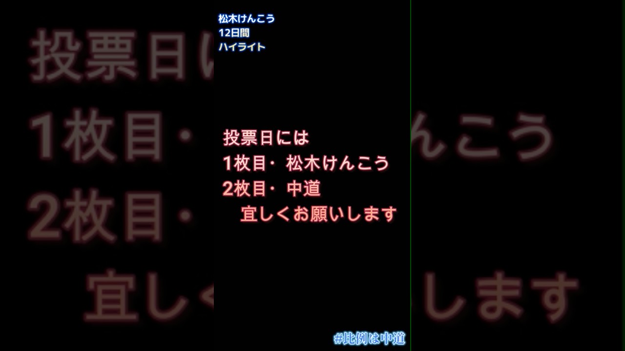 #松木けんこう #北海道第二区 #比例は中道 #しあわせの土台づくり #札幌市議会議員 #北海道議会議員