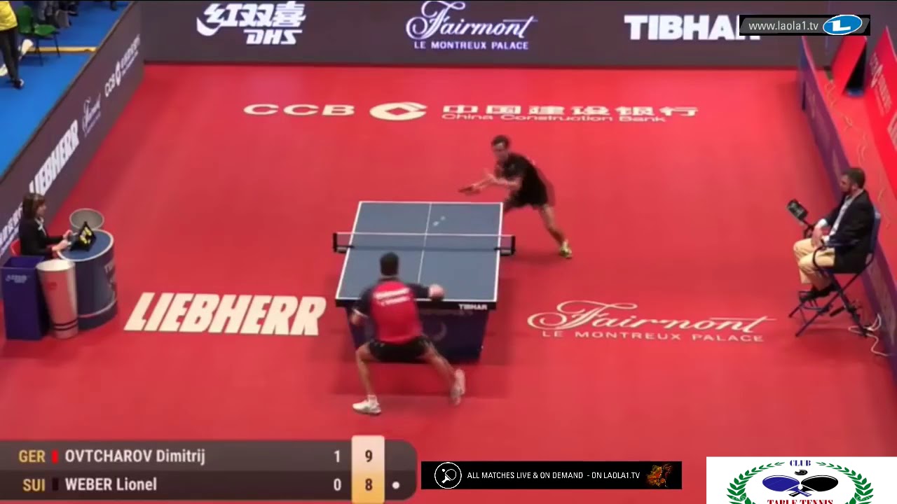 Dimitrij Ovtcharov Vs Lionel Weber 2018 Europe Top 16 Youtube