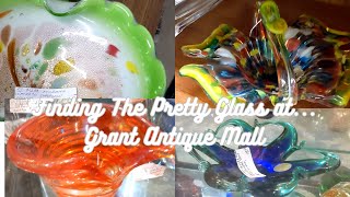 Finding Glass | Grant Antique Mall | Grand Opening for Market Booth