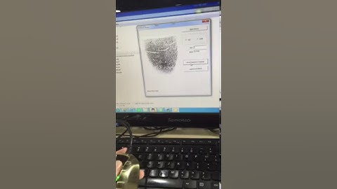 HUIFAN HF4000 Fingerprint Scanner Windows Operation