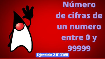 Numero de cifras de un numero entre 0 y 99999 | IF | Ejercicios JAVA