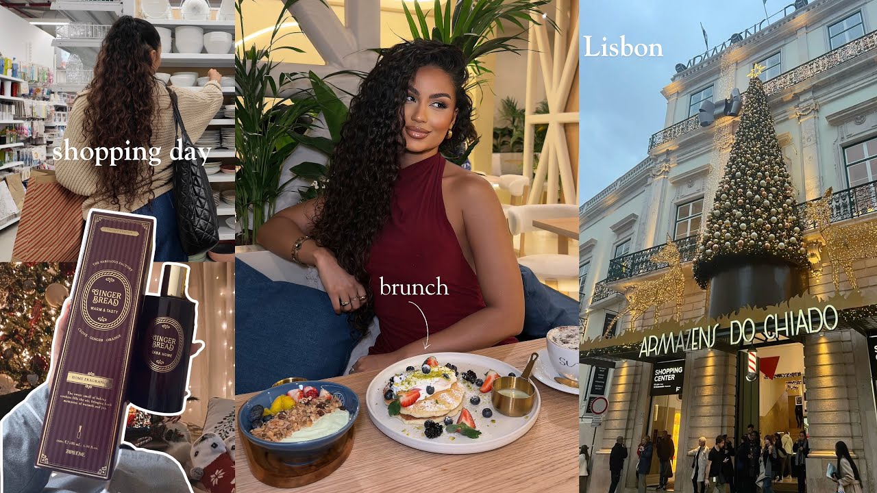 Outono em Portugal 🍂 | Compras em Lisboa, Brunch e Luzes de Natal ✨