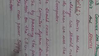 Class-2 computer chapter-3 Computer Lab Manners Topic- Don't (Explanation)part 5