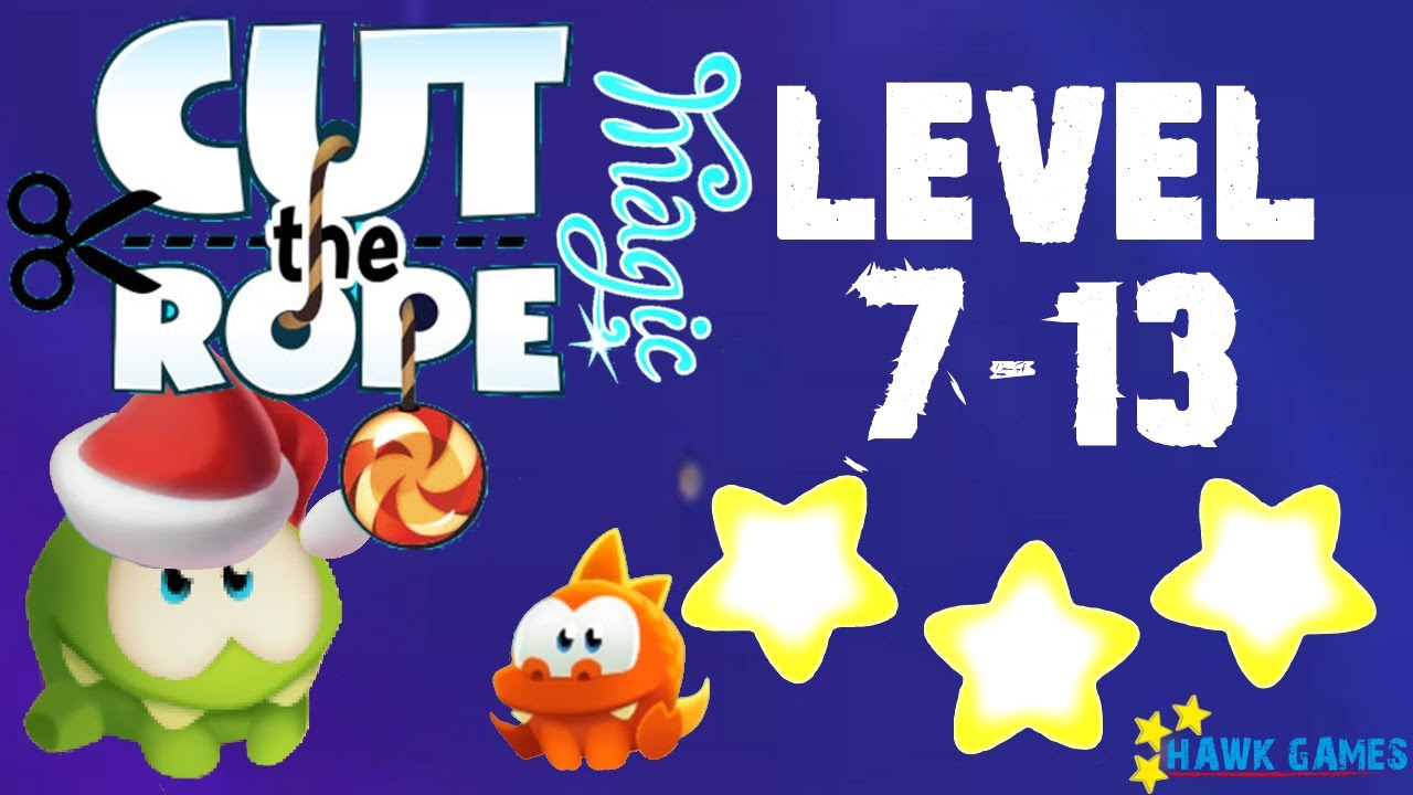 Cut the Rope Magic - Snow Hill Level 7-13 (3 stars)