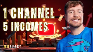 MrBeast’s Secret: 5 Passive Incomes from ONE YouTube Channel | Multi-MillionDollar YouTube Blueprint