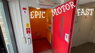 2 EPIC MOTOR  KONE Hydraulic Elevators at Humlegårdsgatan 9 and 5 in Söderhamn, Sweden. VERY fast!