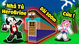 REDHOOD THỬ THÁCH 24 GIỜ VƯỢT NGỤC NHÀ TÙ HEROBRINE TRONG MINECRAFT*MỀU TRỐN KHỎI NHÀ TÙ DÀI NHẤT MC