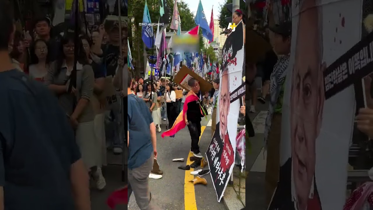 أطلق الكوريون أحذيةً تحمل صورة نتنياهو #shorts