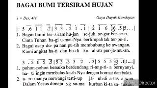 Madah Bakti no 739 - Bagai Bumi Tersiram Hujan (gaya Dayak Kandayan) -Lagu Liturgi Katolik-Lagu Misa