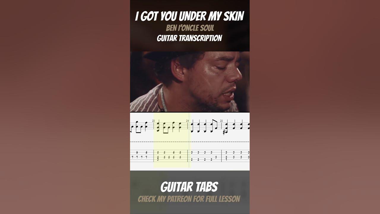Under My Skin Ben L'oncle Soul Chords Ben L'Oncle Soul I've Got You Under My Skin Guitar Tab Lesson #shorts