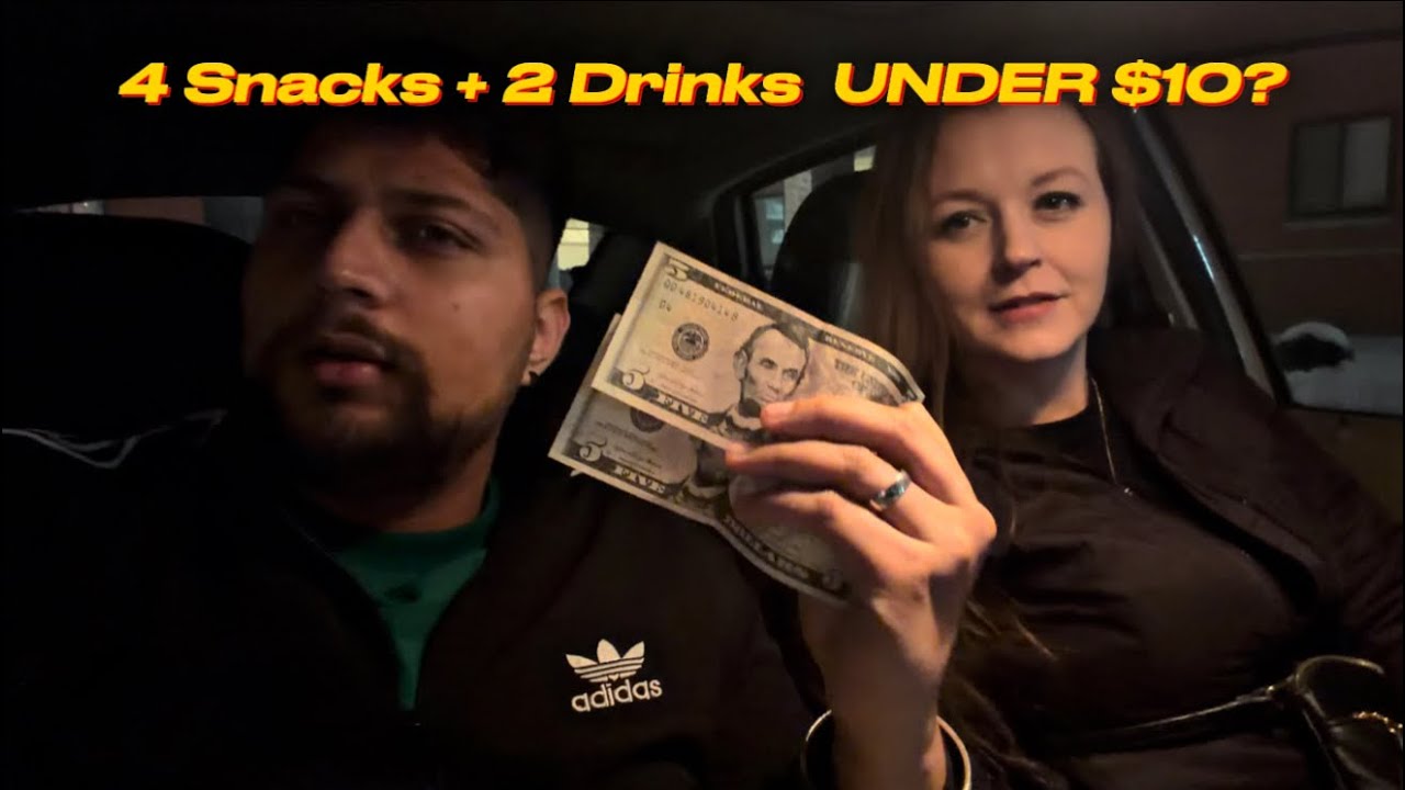 Мы купили 4 закуски и 2 напитка меньше чем за 10 долларов 💵 | Парный челлендж | PearlyBull