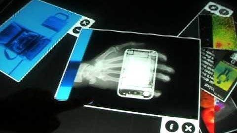 100" Multitouch Table - EM Spectrum Exhibit