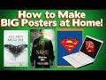 How to Print Large Posters with ANY PRINTER! *Super Easy!* (2021)